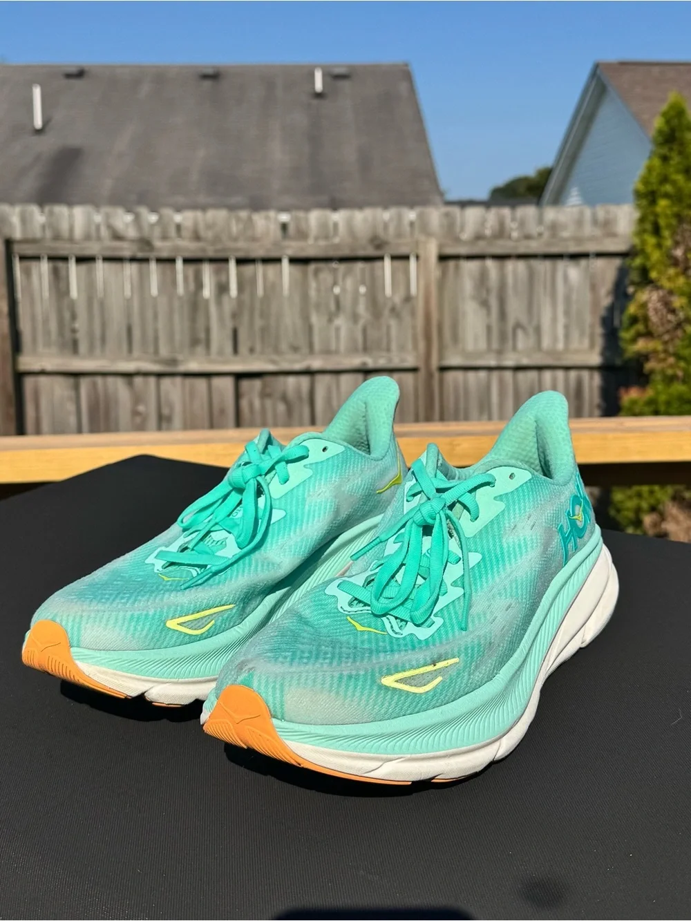 Hoka Women's Clifton 9 Seafoam/Aqua Breeze